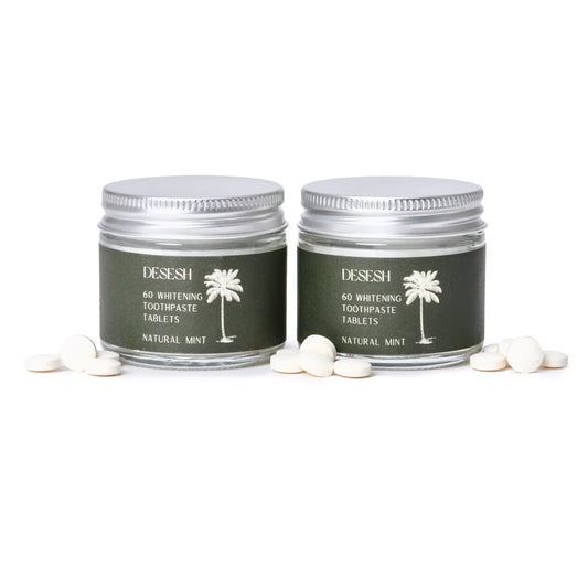 60 Toothpaste Tablets (Sls & Fluoride Free, Whitening, Mint)