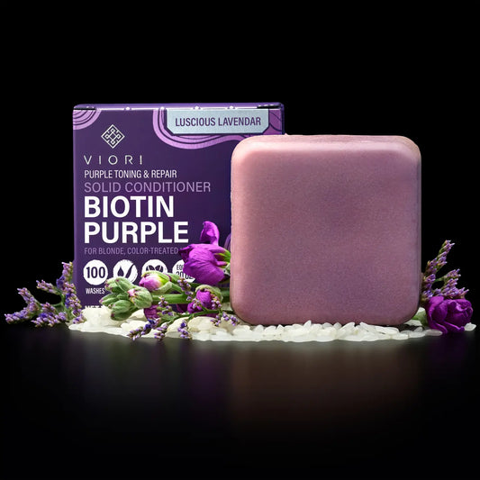 Purple Toning Biotin Conditioner Bar for Blonde & Gray Hair