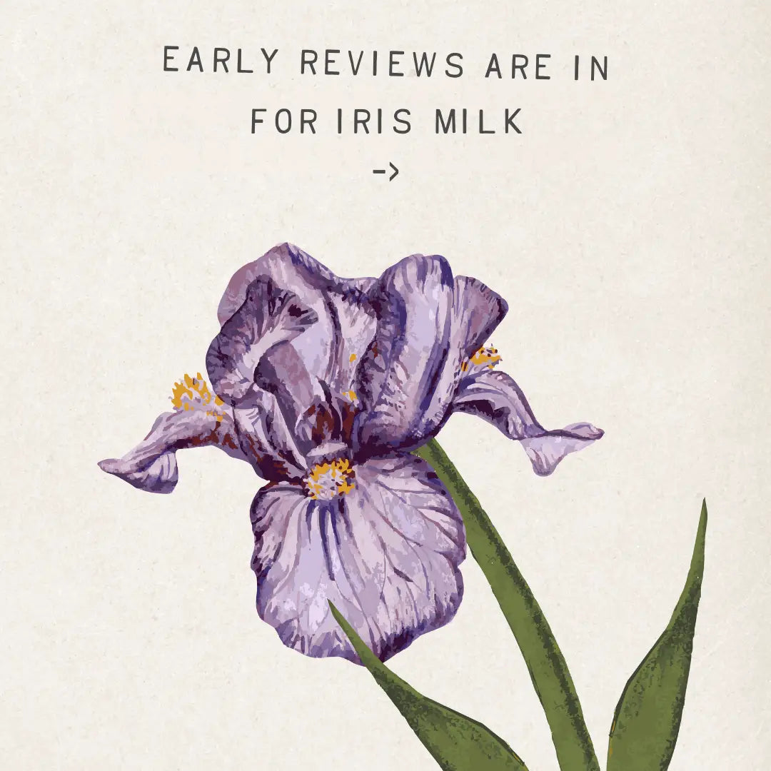 Iris Milk Organic Eau De Parfum– Velvety Iris & Vanilla Musk