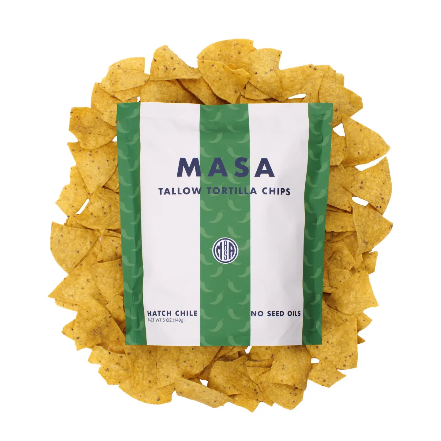 Masa Chips, Hatch Chile, 5oz Bag