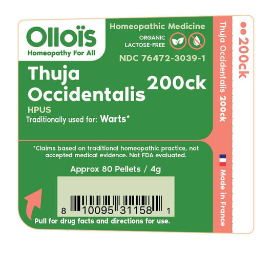 Olloïs Thuja Occidentalis 200CK Vegan Organic Kosher, 80ct