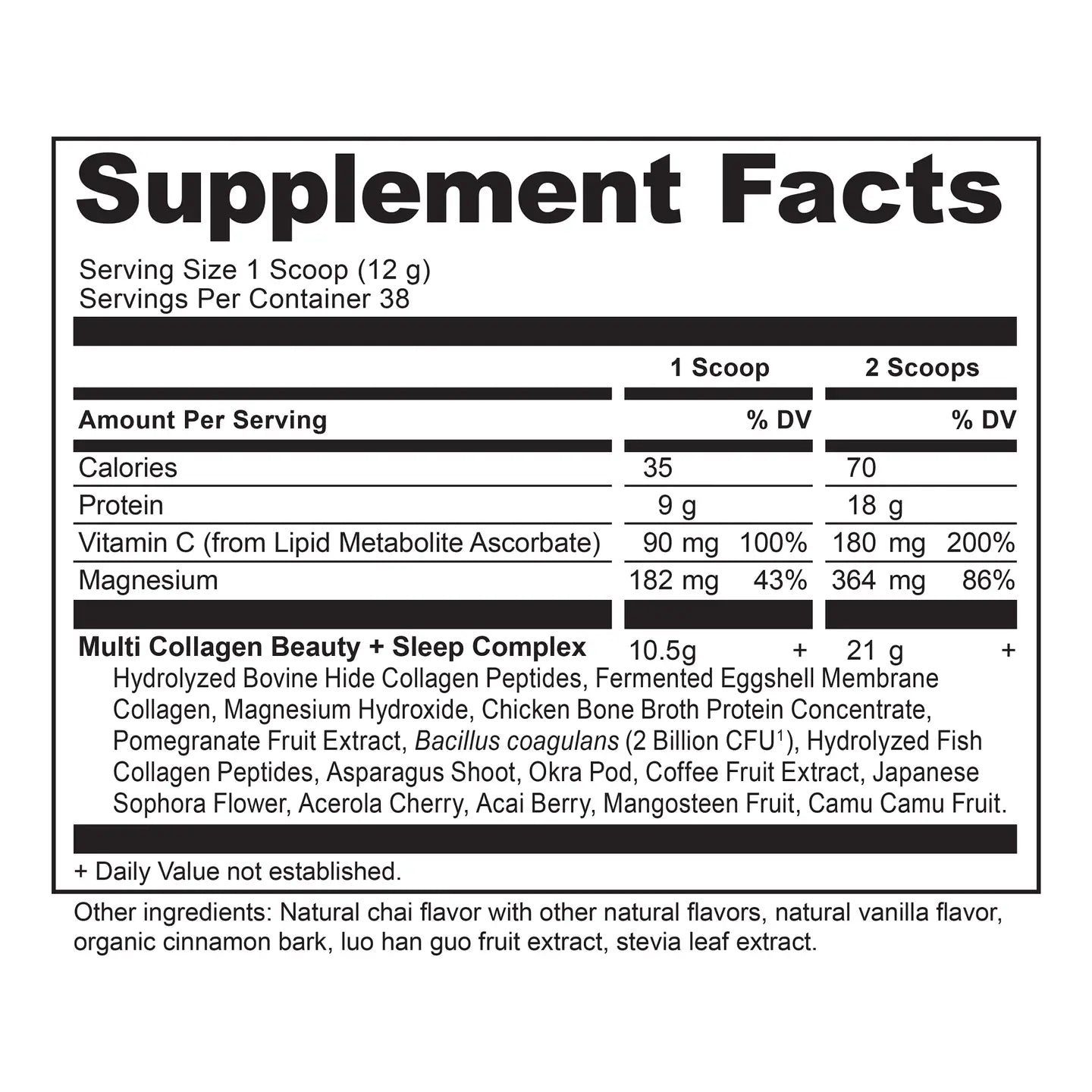 Multi Collagen Protein Beauty + Sleep Support | Powder (38 Servings)