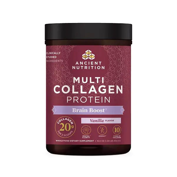 Multi Collagen Protein Brain Boost | Powder (45 Servings) Vanilla
