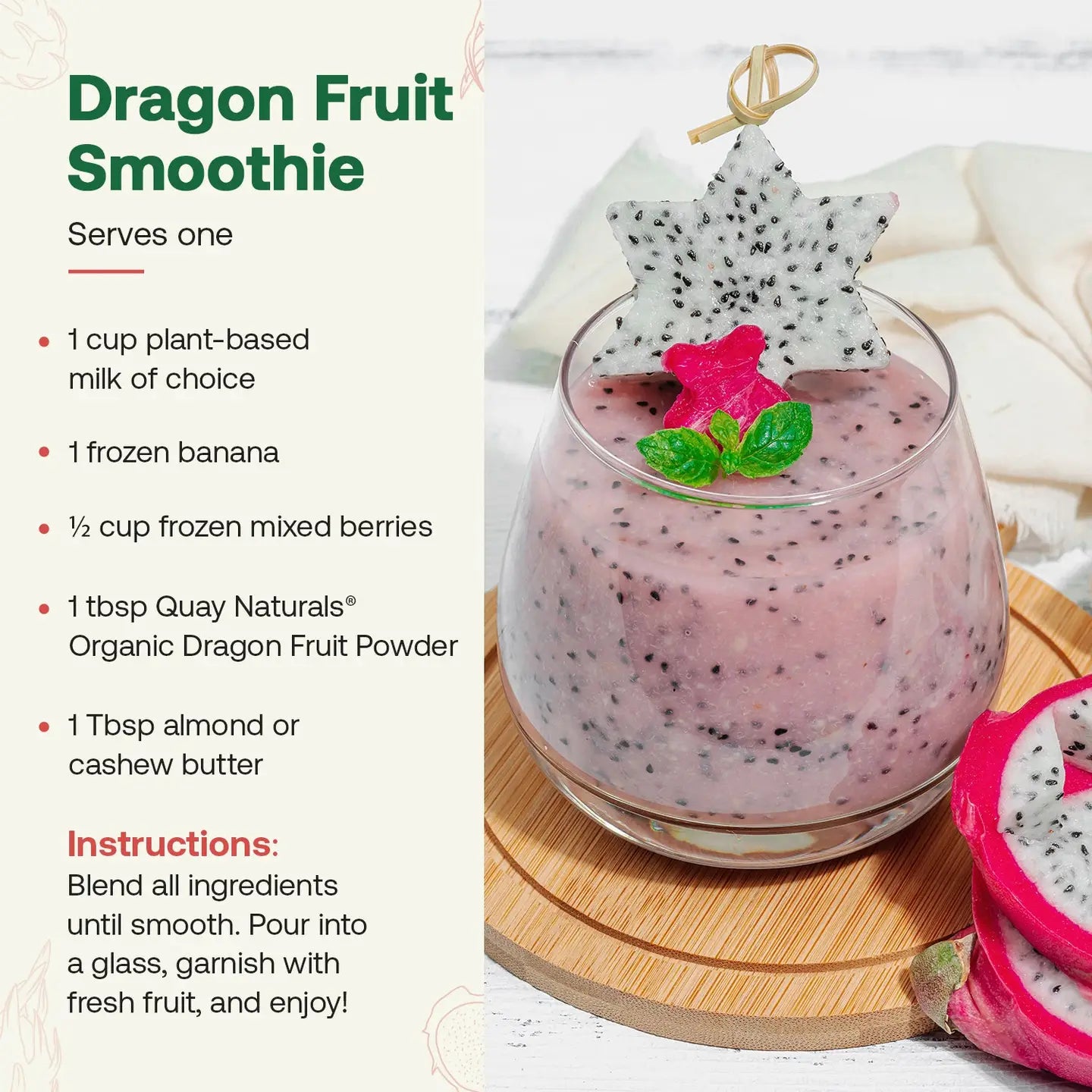 Organic Dragon Fruit Powder