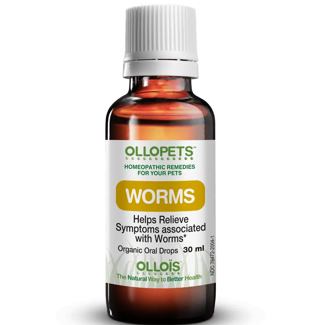 Worms - Homeopathic Drops For All Pets, 30 Ml Ollopets