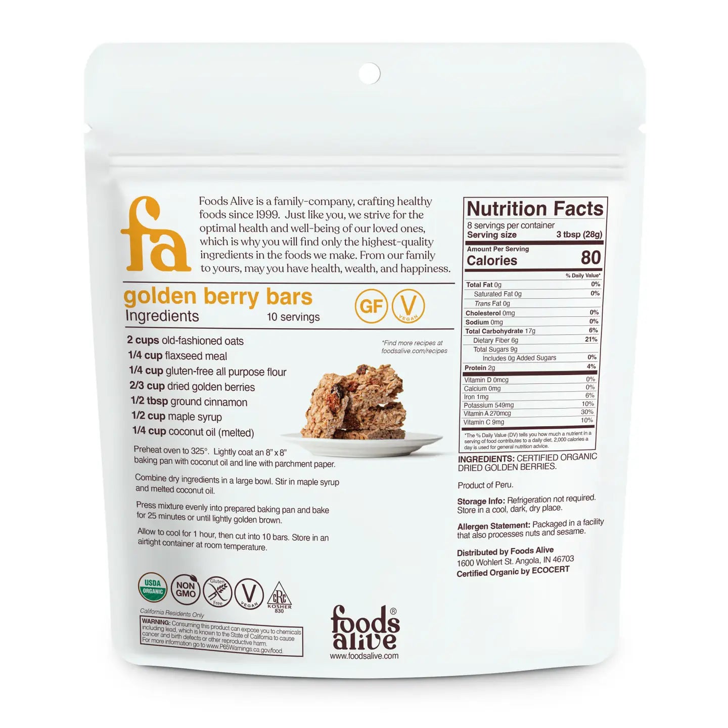 Golden Berries - Organic