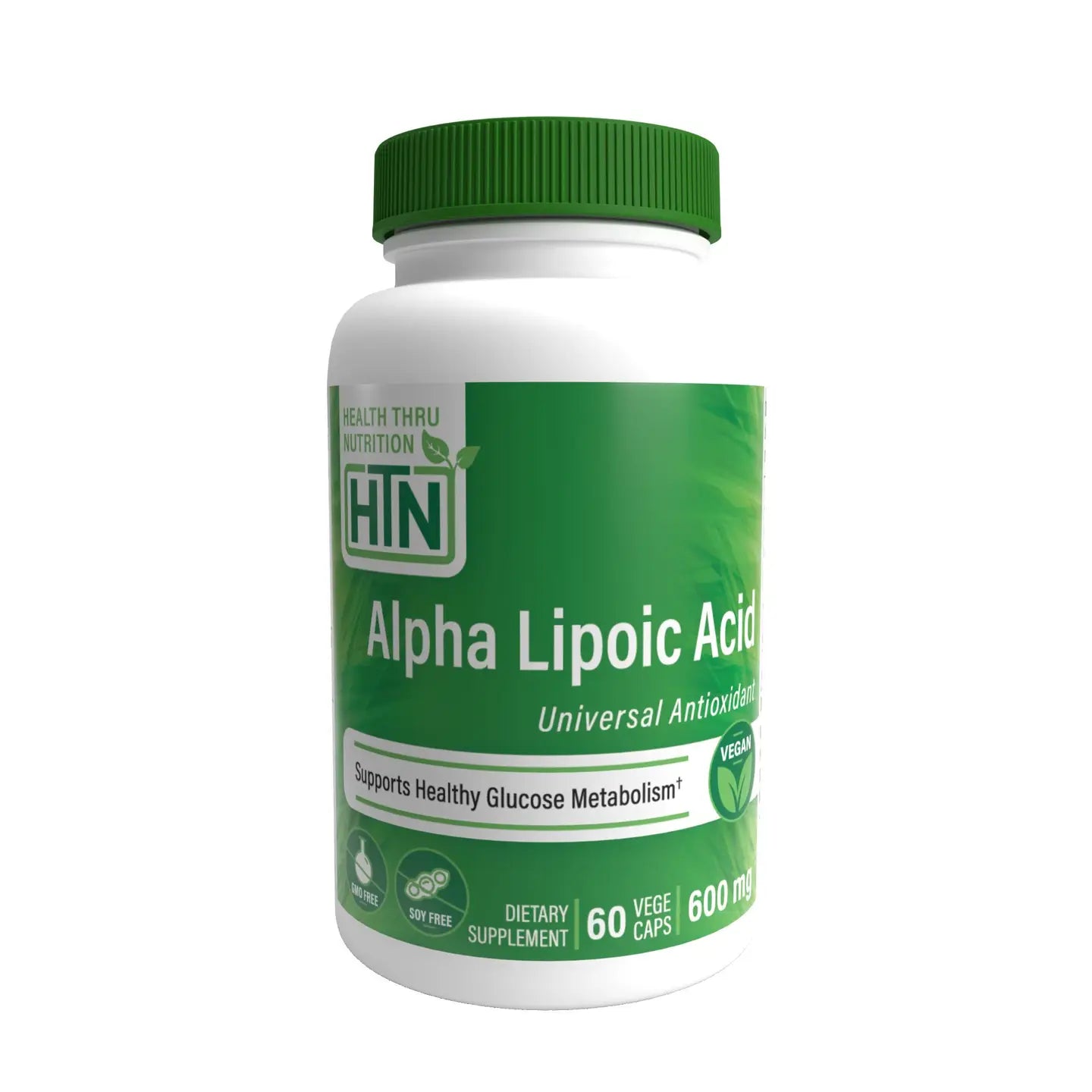 Alpha Lipoic Acid 600mg Vegan Certified Non-Gmo 60 Vegecaps