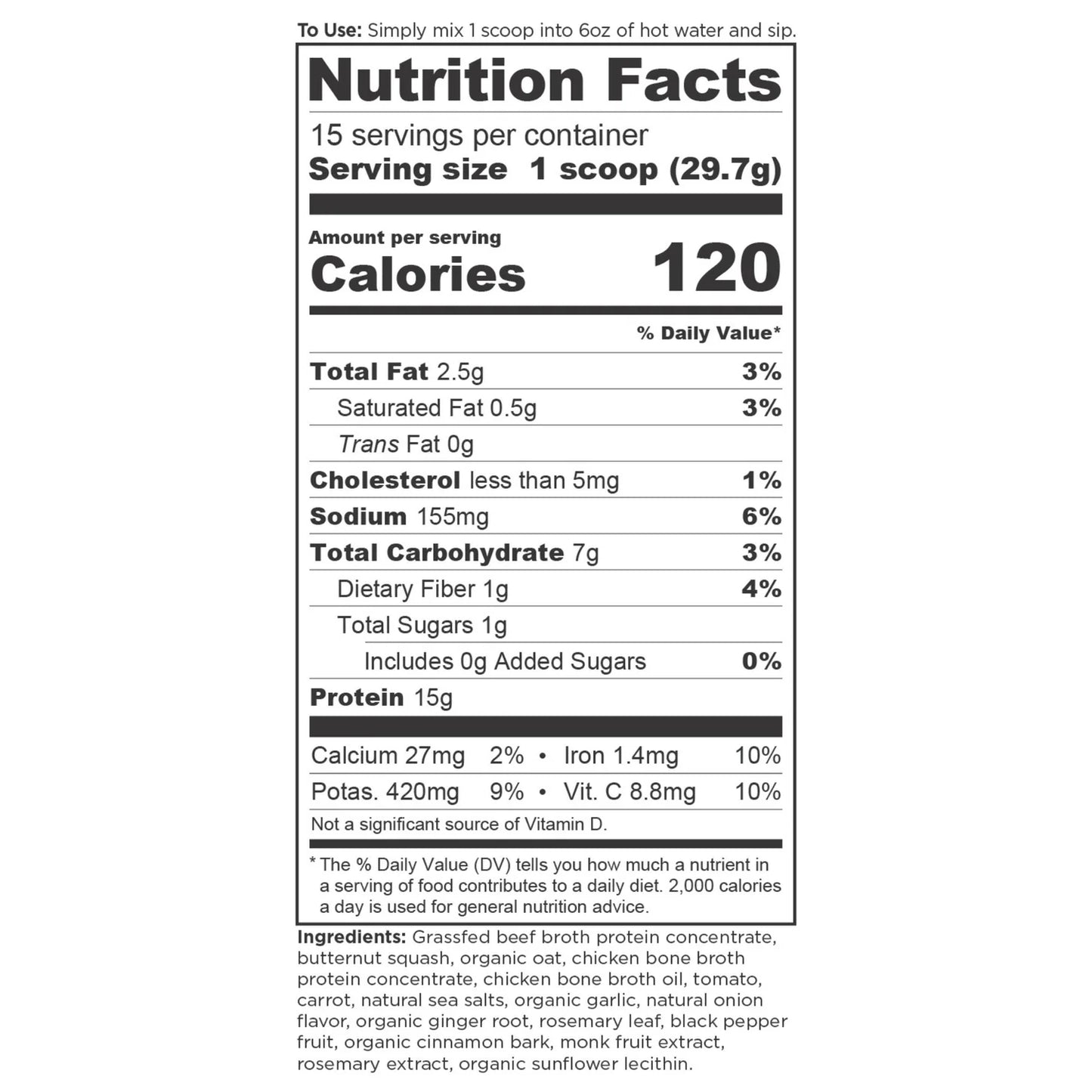 Bone Broth Protein Butternut Squash