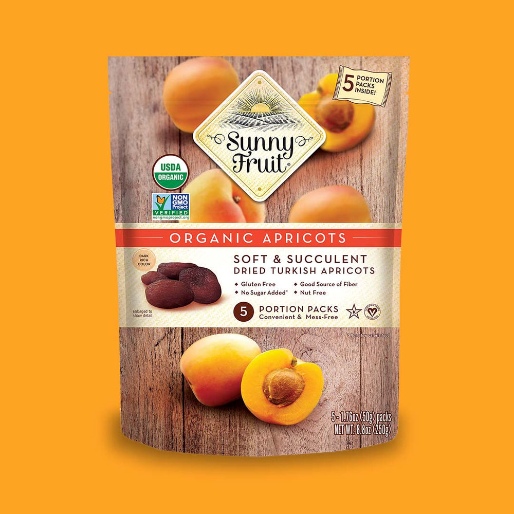 Organic Dried Apricots - No Sugar Added, Sulphite Free Snack
