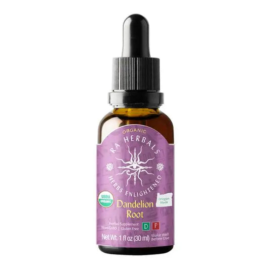 Dandelion Root Tincture Ra Herbals Certified Organic 1oz