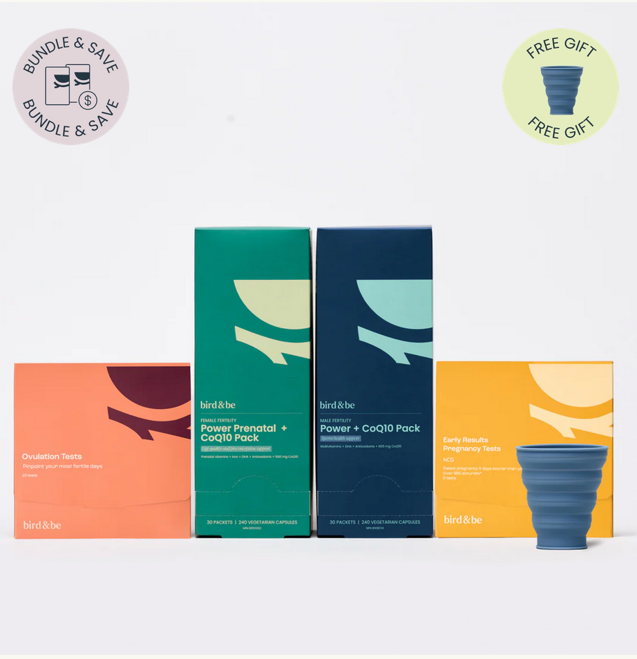 Collection of health product boxes with a free gift offer on a white background