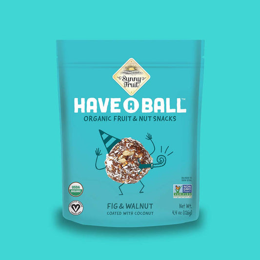 Organic Fig & Walnut Balls - No Added Sugar Fruit Nut Snack
