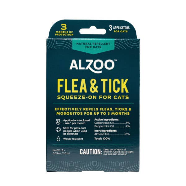 Flea & Tick | 3 Squeeze-On Applicators | Cats