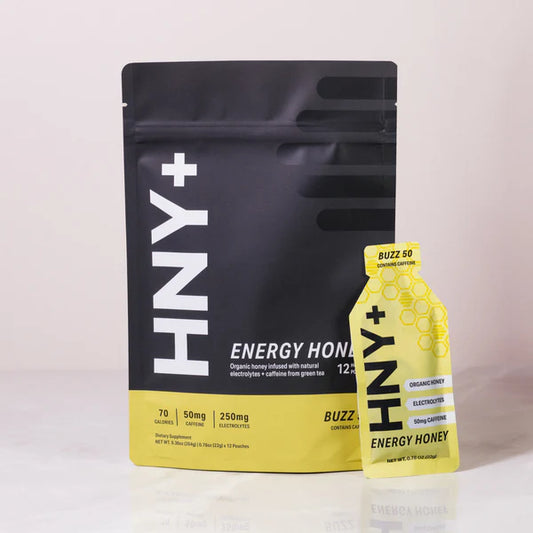 HNY+ Energy Honey | Buzz Energy Gel | 50mg Caffeine