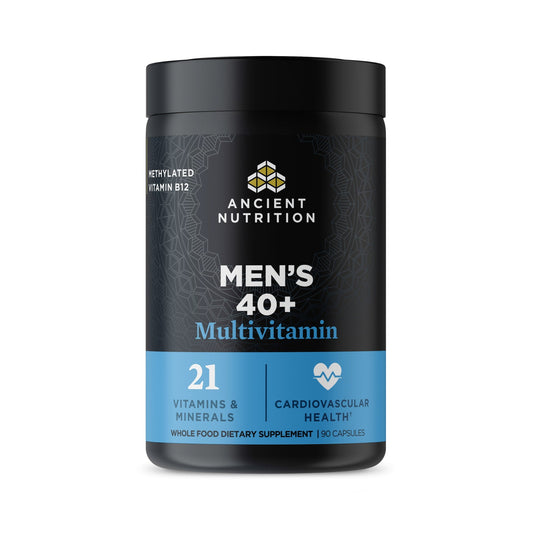Ancient Nutrition Men's 40+ Multivitamin container on a white background