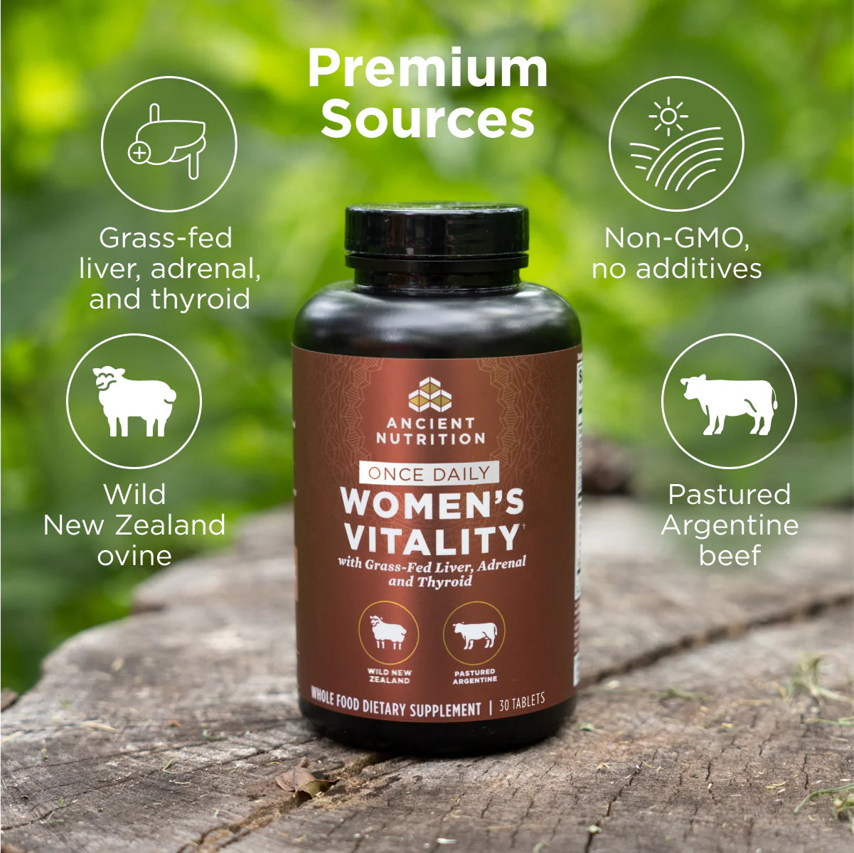 Vitalidad para mujeres una vez al día | Tabletas (30 tabletas)