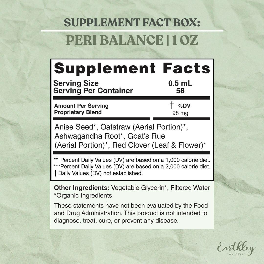 PeriBalance Promotes balance and vitality during perimenopause.