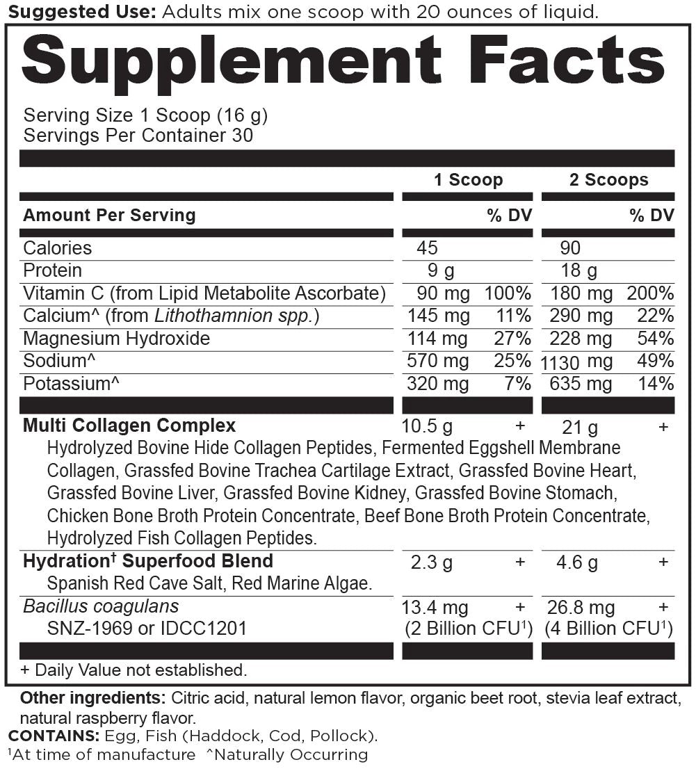 Multi Collagen Advanced Hydrate | Powder Mixed Berry (30 Servings)