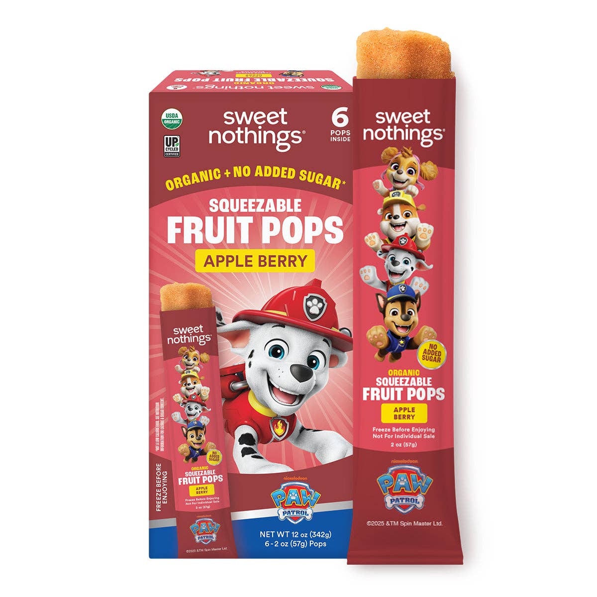 Apple Berry Paw Patrol Pops - Organic Fruit Popsicle