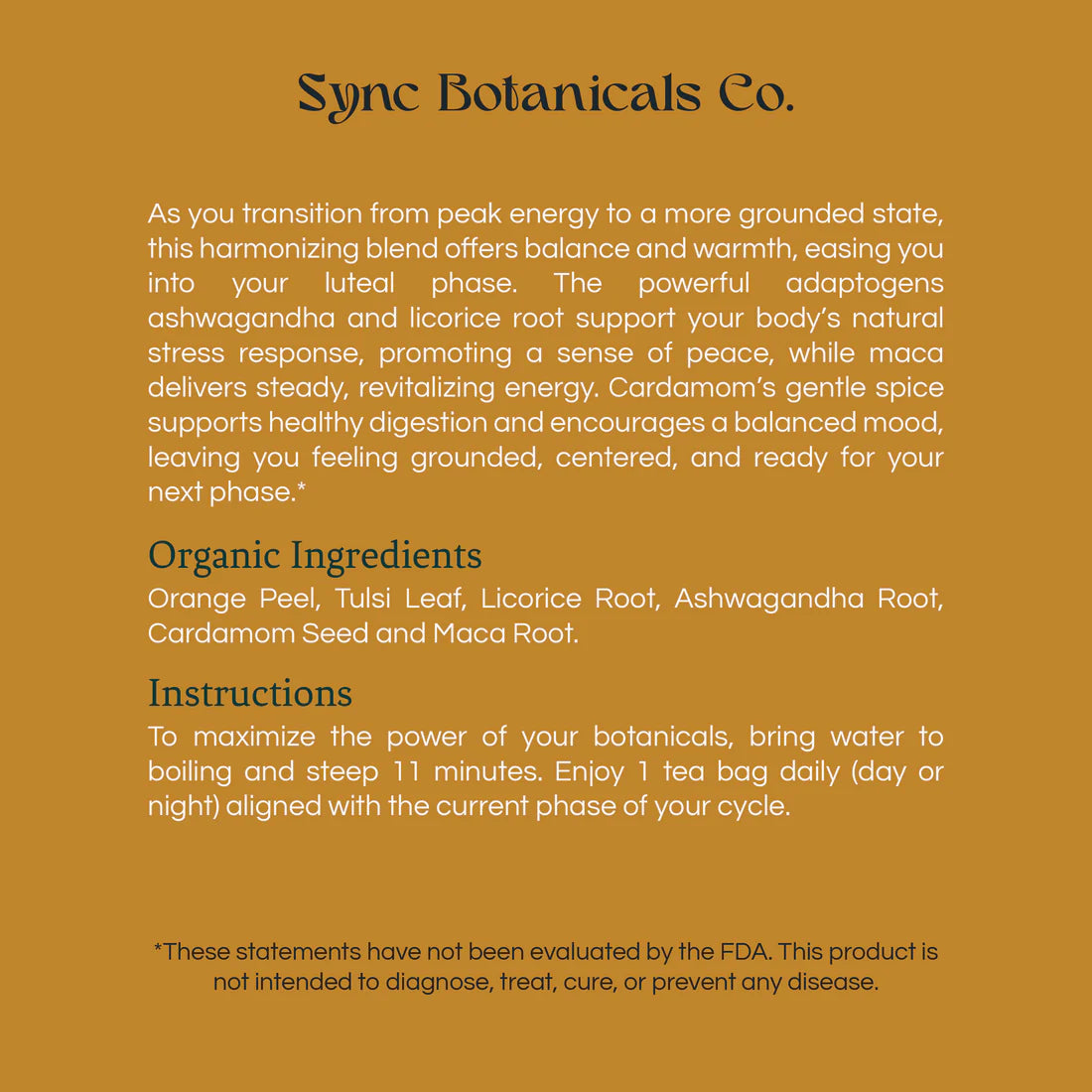 Daily Cycle Syncing Ritual - Tea Blends for every phase of your cycle.