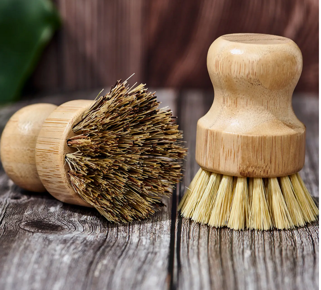 Bamboo Dish Scrubber No Handle