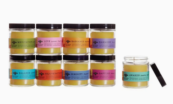 Beeswax Aromatherapy Apothecary Glasses