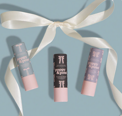Set de regalo, trío de bálsamos labiales, Coquette