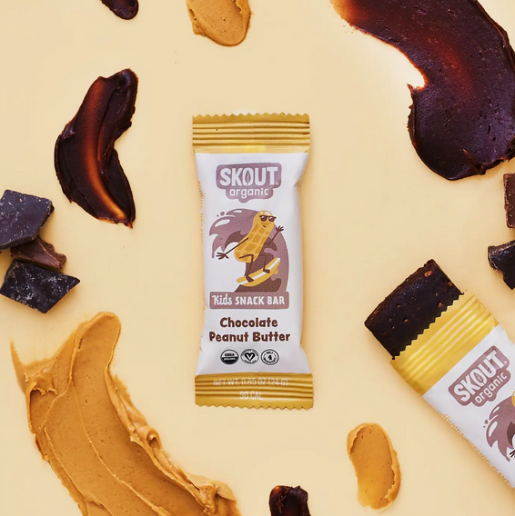 Skout Organic Chocolate Peanut Butter Kids Snack Bar