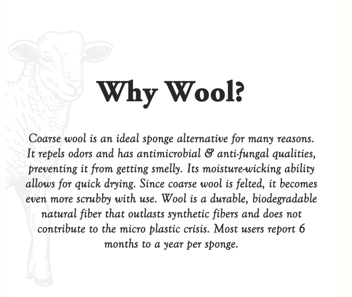 Sustainable Wool Scrub