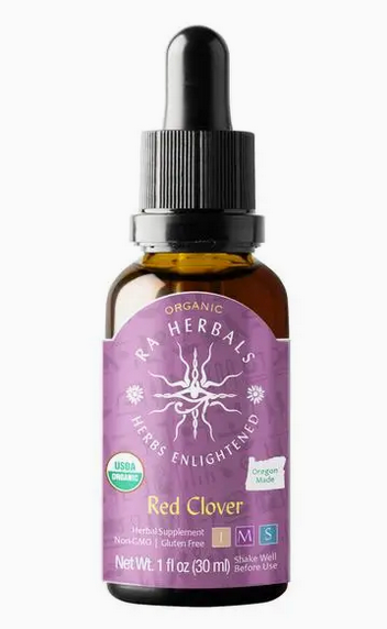 Organiese rooi klawer tinktuur 1oz 