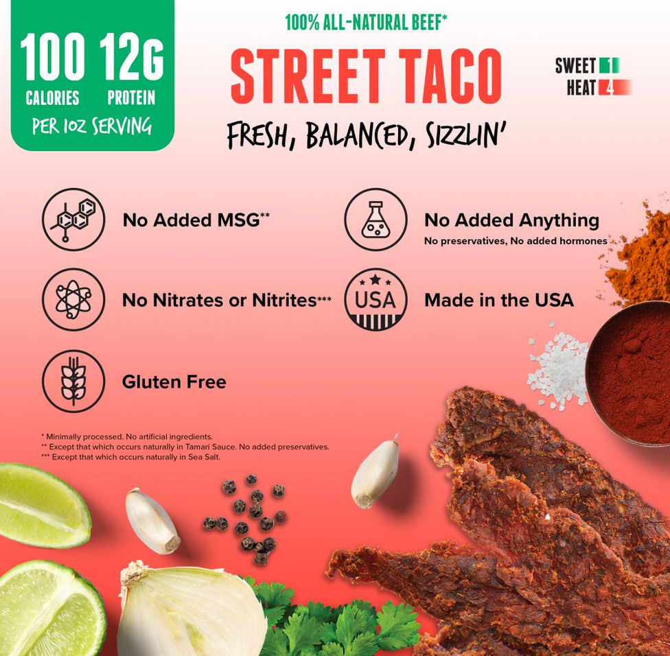 Baja Vida Beef Jerky - 2.5oz Street Taco