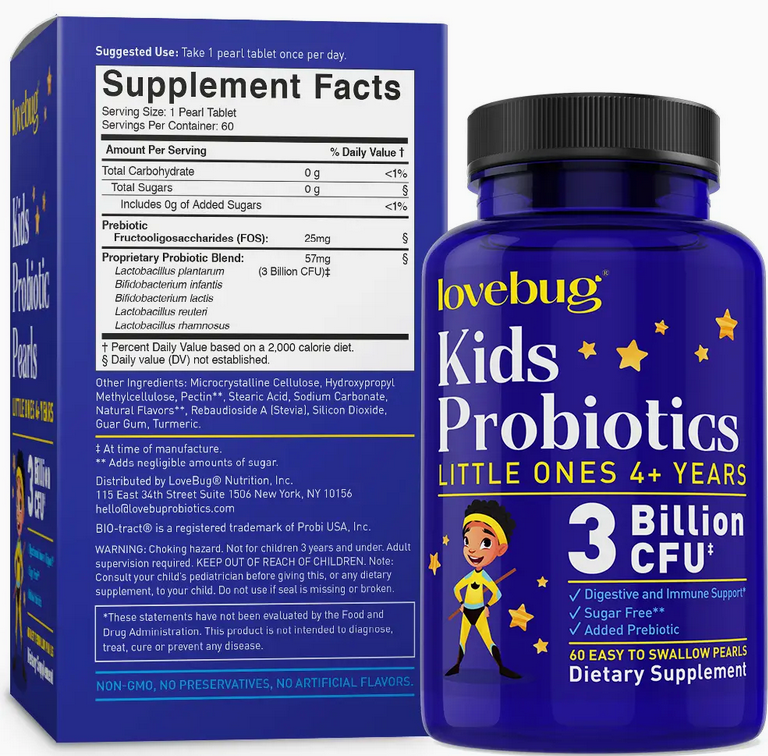 Kids Probiotics - Easy-To-Swallow Spheres