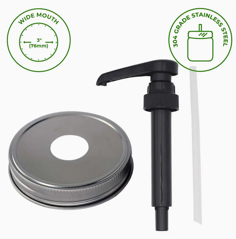Food Grade Dispenser Pump For Mason Jars