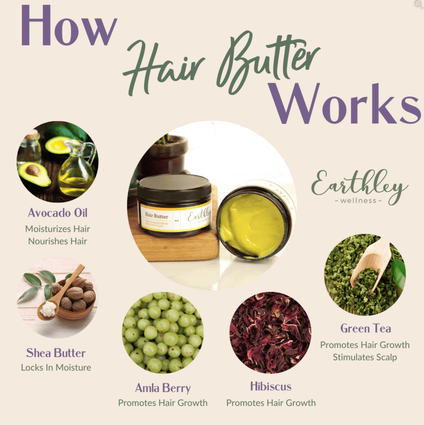 Hair Butter To Nourish and Style Dry or Curly Hair