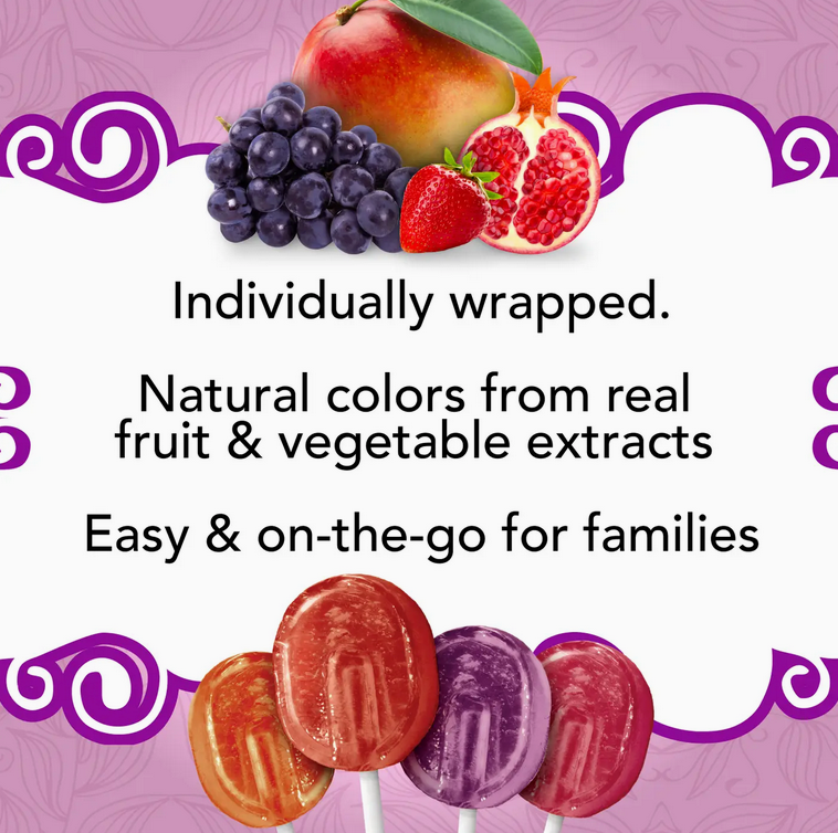Organic Lollipops - Natural Candy, Gluten Free, No Dyes