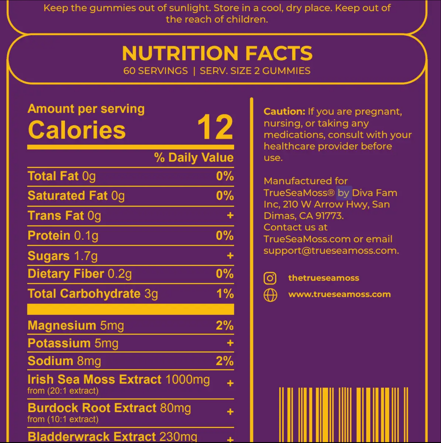 Sea Moss & Elderberry Gummies On the Go!
