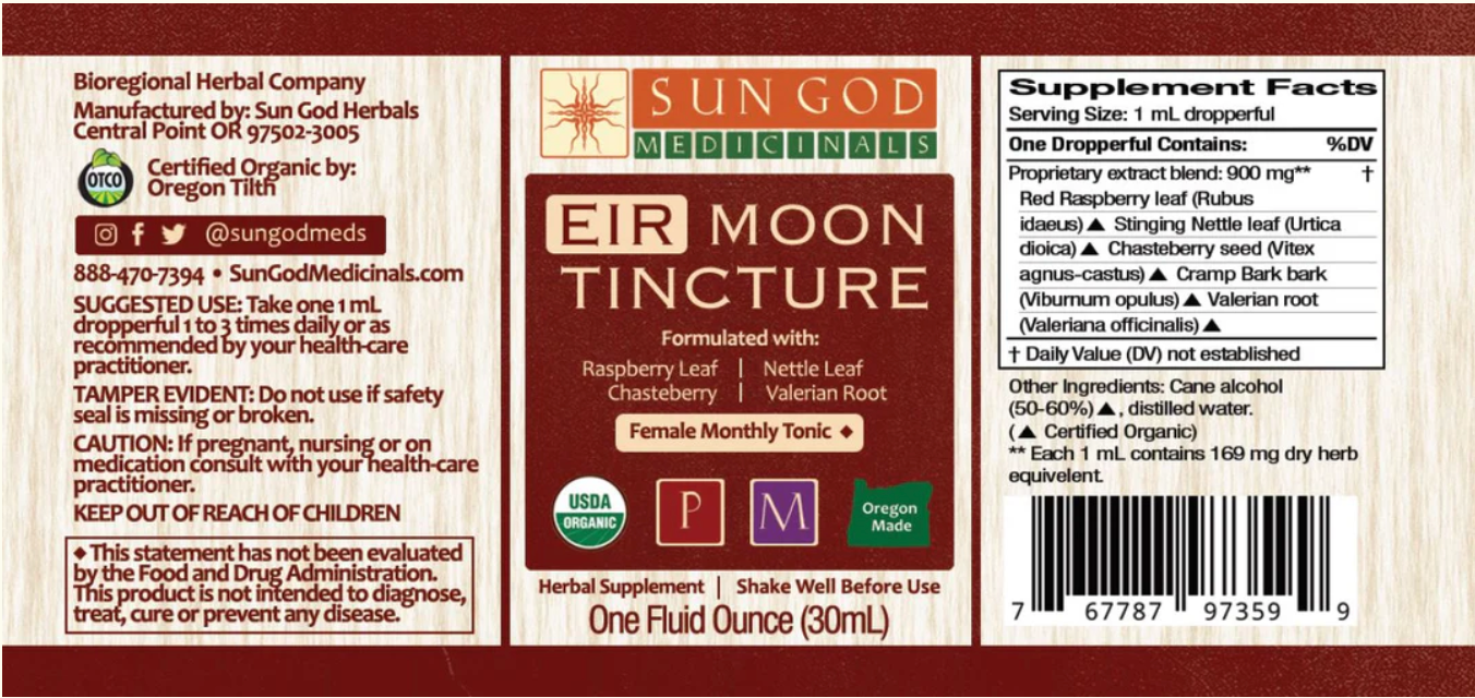 Menstrual -EIR Moon Tincture 1oz