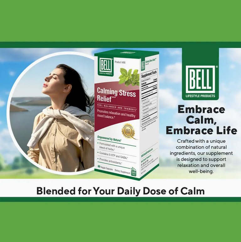 Calming Stress Relief™ W. 5-HTP & Gaba, 60 Vcap