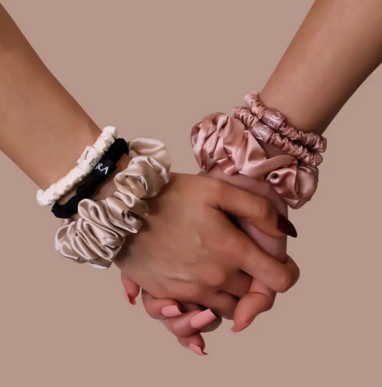 100% Organic Pure Silk Hair Ties
