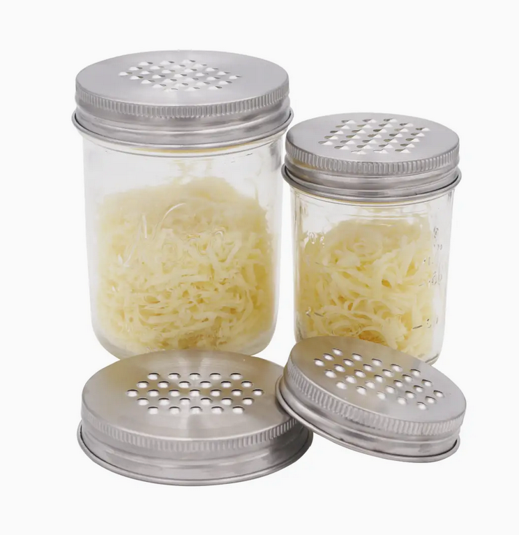 Grater / Shredder Lid For Mason Jars