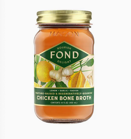 Lemon & Garlic Pasture-Raised Chicken Bone Broth 14oz