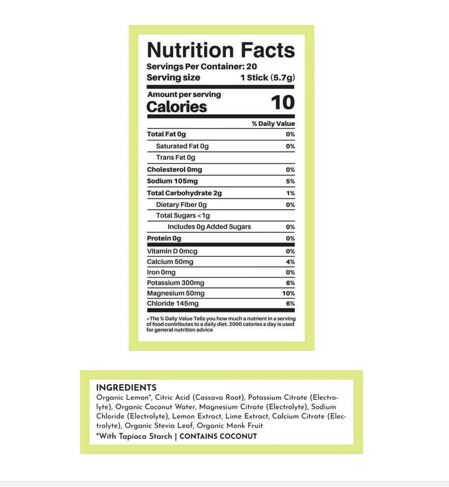 Electrolytes - Lemon Lime