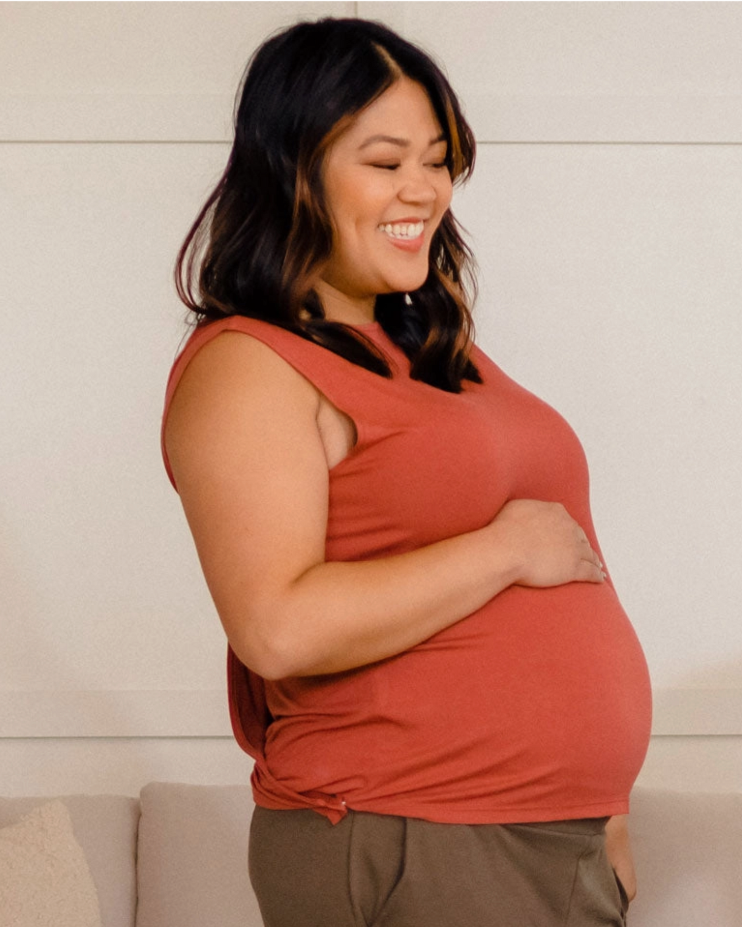 Every Way Maternity To Nursing Wrap Tank Top