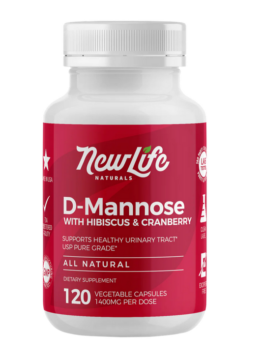 D-Mannose with Cranberry and Hibiscus - 120 Capsules