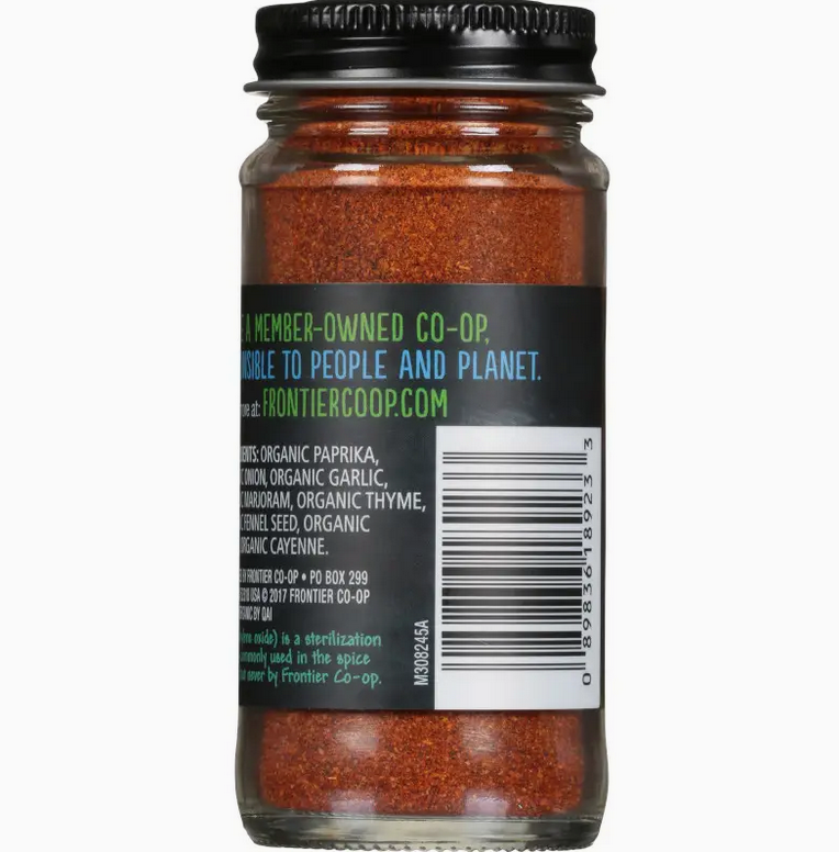 Frontier Co-op Cajun Seasoning, Certified Organic