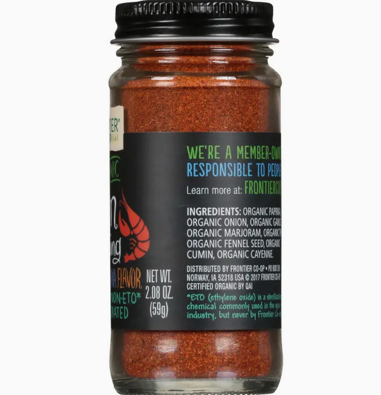 Frontier Co-op Cajun Seasoning, Certified Organic