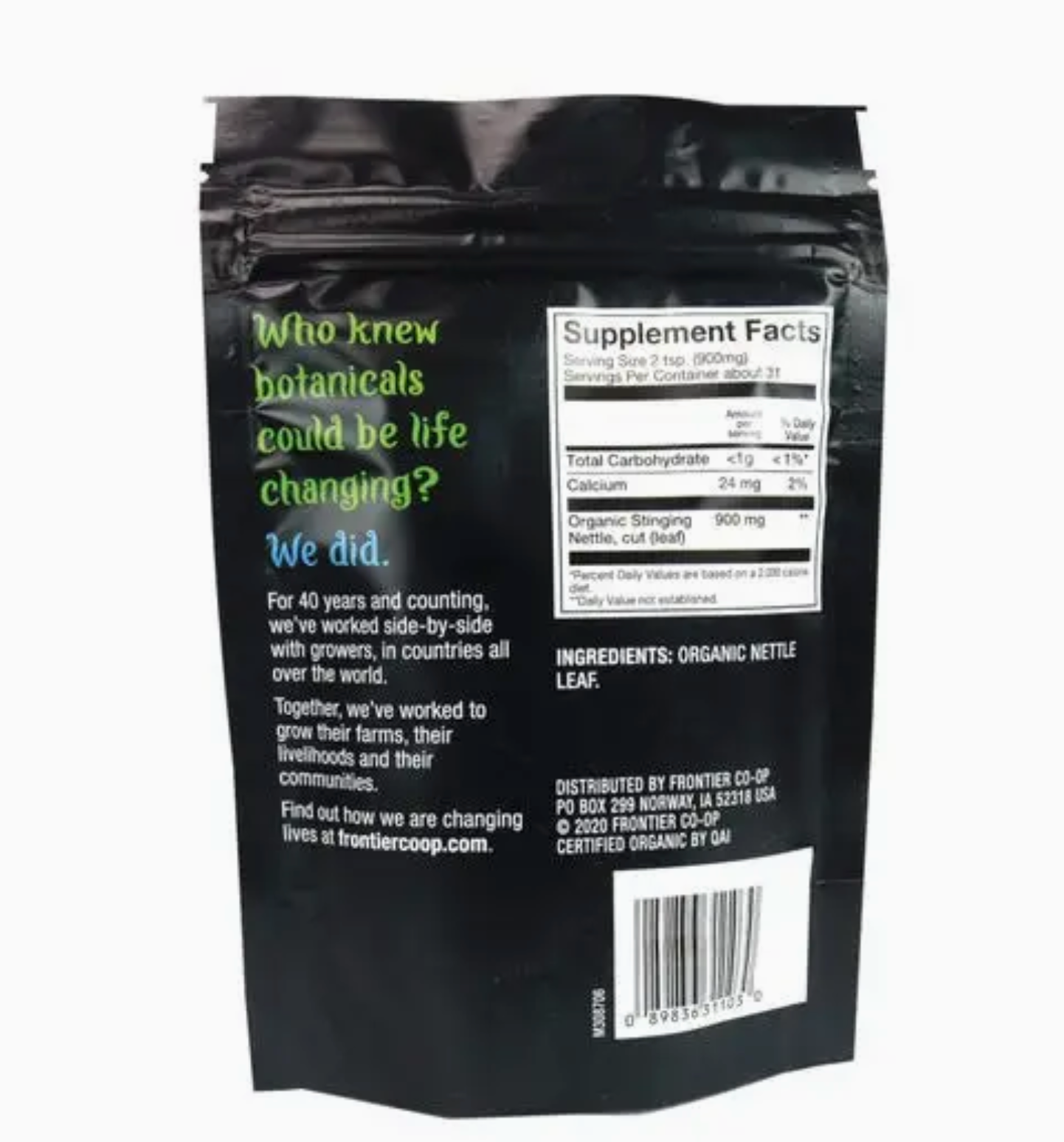 Stinging Nettle Leaf, Certified Organic