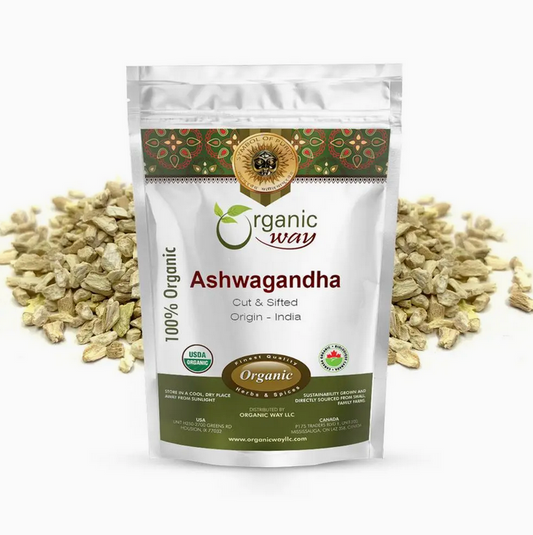 Organic Ashwagandha (Cut & Sifted)