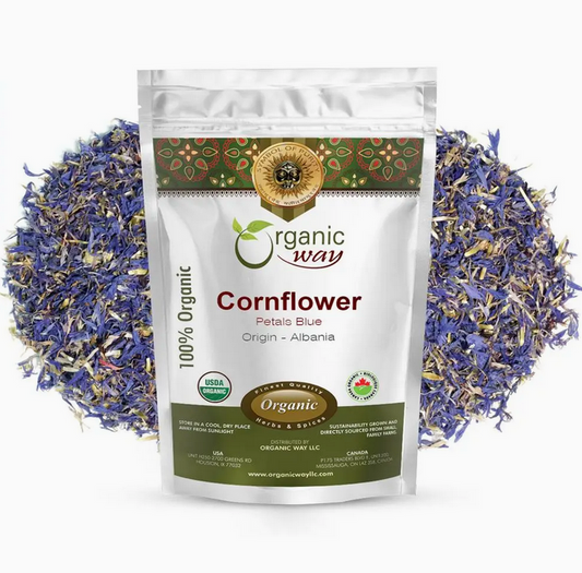 Organic Cornflower Blue Petals