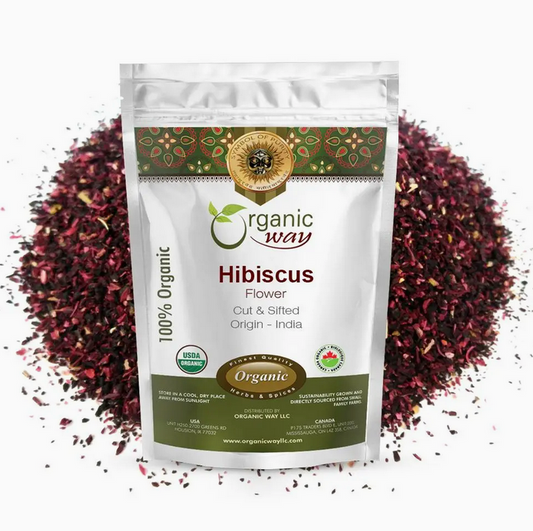 Organic Hibiscus Flower (Cut & Sifted)